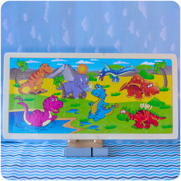 Producto - Rompecabeza de Madera 96 Piezas - Dinosaurios