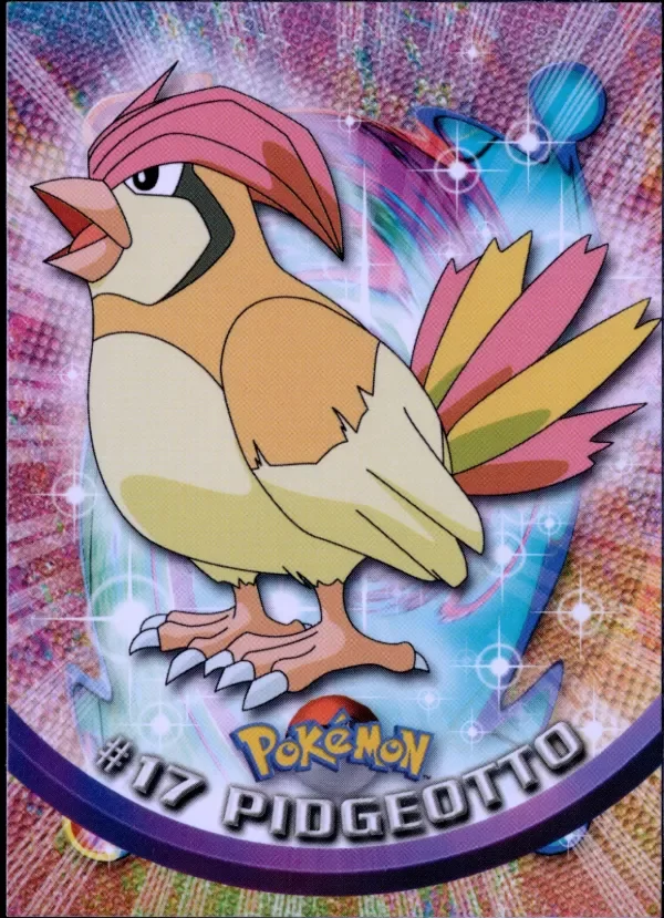 Producto - Pidgeotto #17 Topps Pokemon TV Animation Edition Series 1 Black Logo