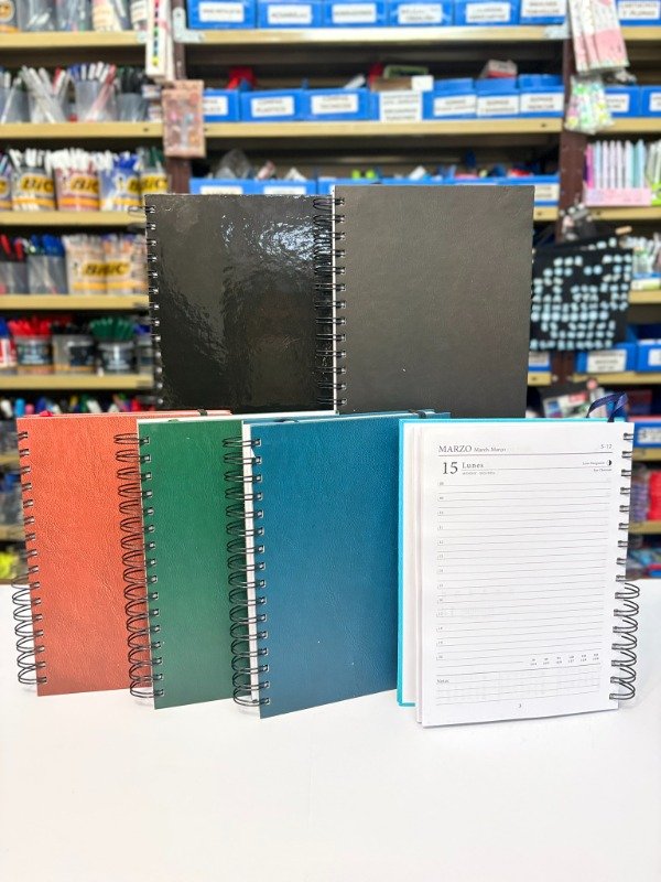 Producto - Agenda Diaria c/espiral R8 15x21cm - Clasicos - "Arwen"