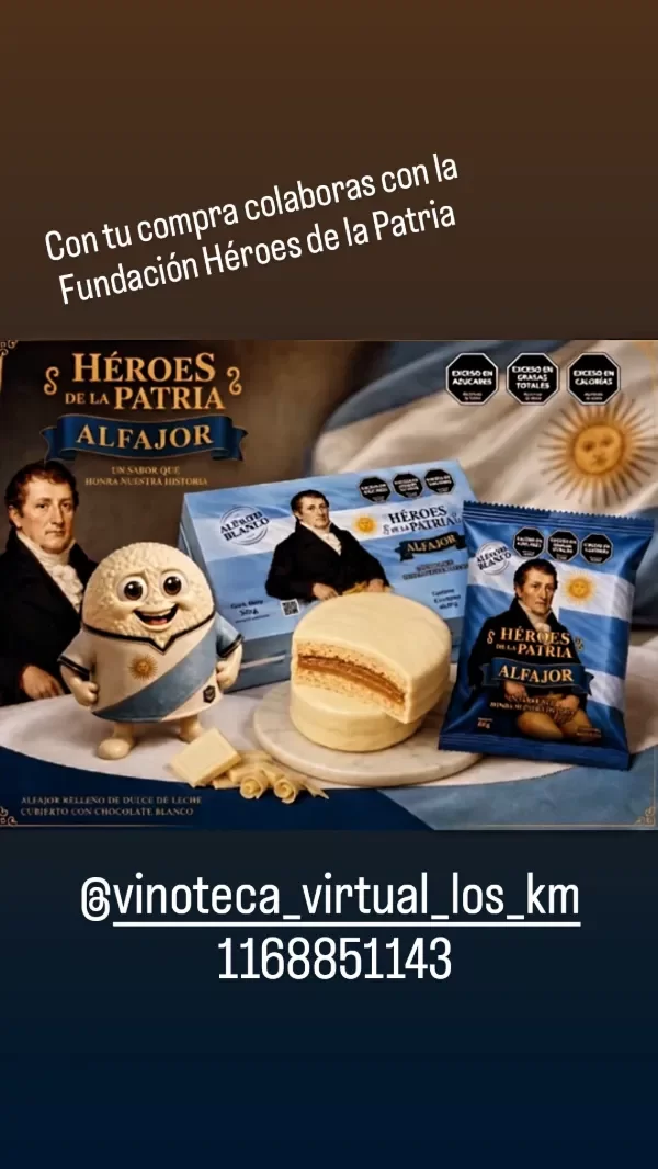 Producto - Alfajor Belgrano (Héroes de la Patria)
