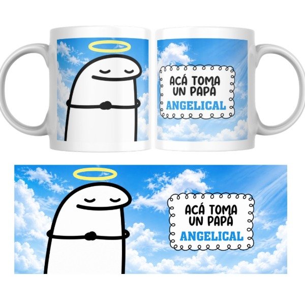 Producto - Taza - Dia del padre - Acá toma un papá angelical (flork)