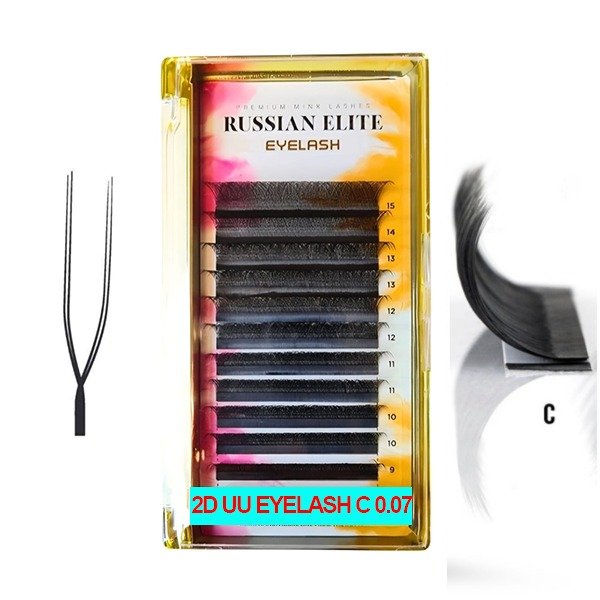 Producto - Extensiones Tecnologicas Russian Elite - 2D UU 0.07 C