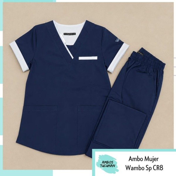 Producto - Ambo Wambo Indigo Spandex (Azul Detalle Celeste Pastel) - 0