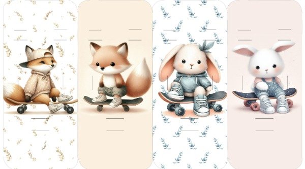 Producto - Zorritos y conejas funda de cochecito-Plantilla Digital