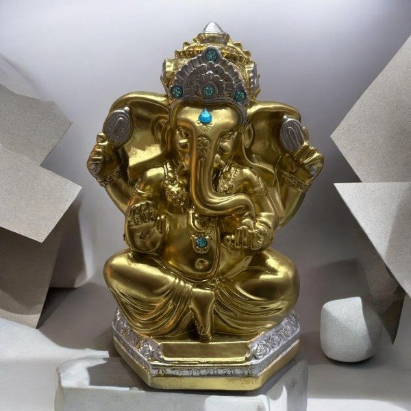 Producto - GANESHA DORADA - 21 CM DE ALTO