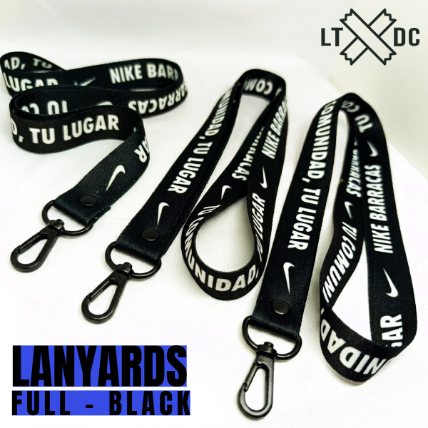 Producto - Lanyard Premium "Full Black" Personalizado x 500