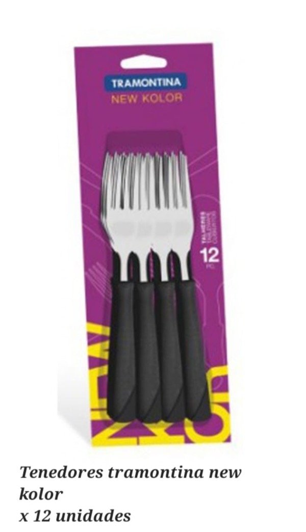 Producto - TENEDORES TRAMONTINA NEW KOLOR X12