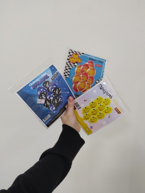 Producto - Globos estampados x10 piezas varios diseños deslizar - 1