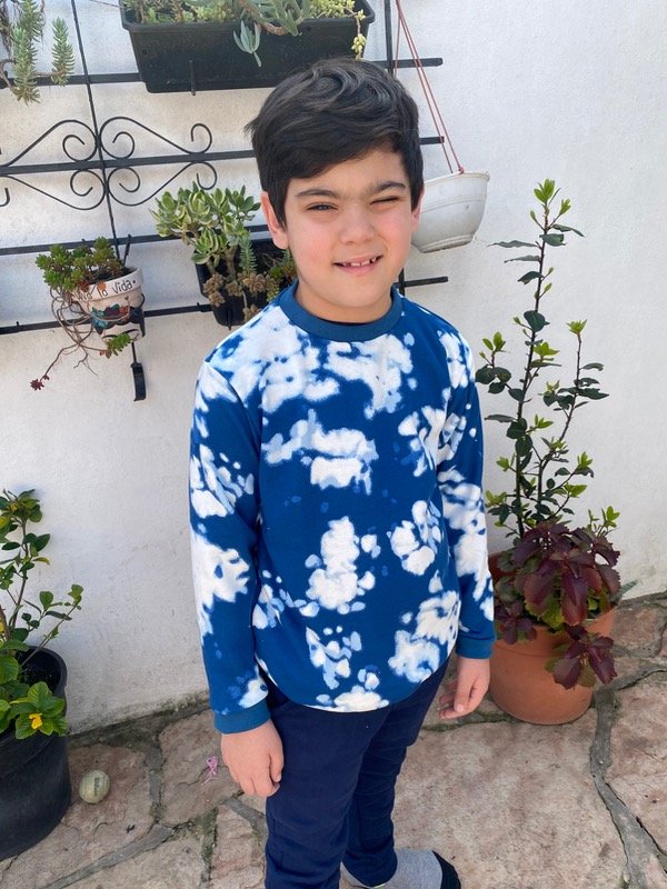 Producto - Buzo rústico batik azul