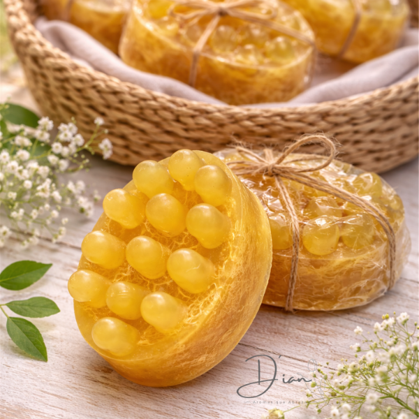 Producto - JABON MASAJEADOR CON LUFFA - 1