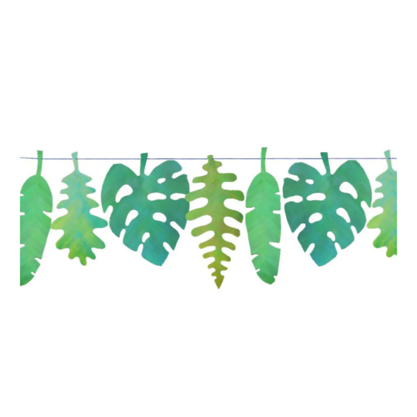 Producto - Guirnalda road of leaves grande diferentes hojas verdes