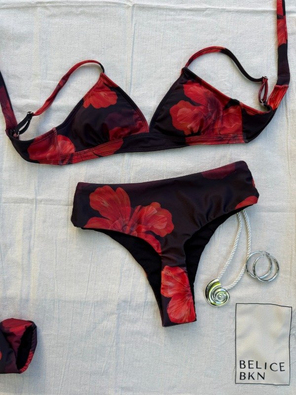 Producto - Tiro Alto Less FLORAL NEGRO