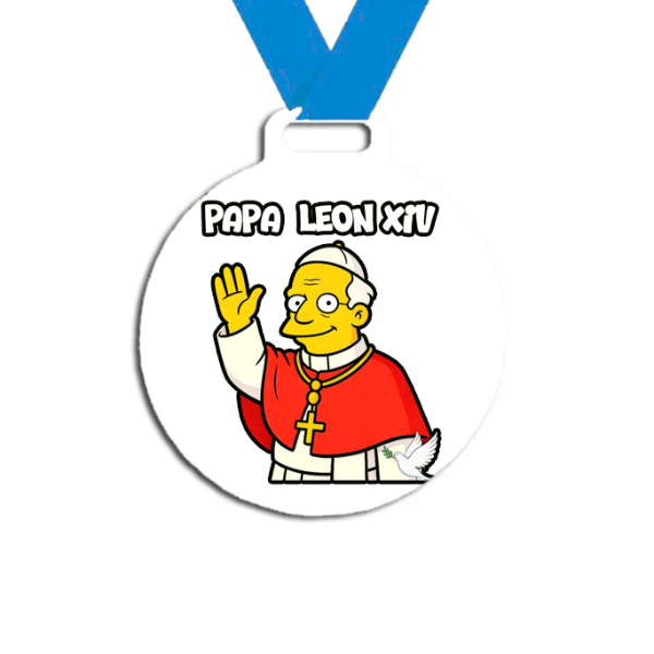 Producto - Medalla Plastica Personalizada visita Papa León XIV #21 - 1