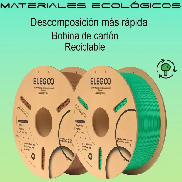 Producto - FILAMENTO ELEGOO PLA CF NEGRO 1,75mm - 2