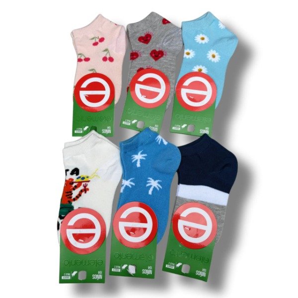 Producto - Soquetes Elemento Diseños Surtidos Niños X1 - 1