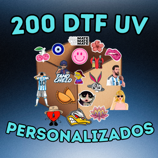Producto - 200 STICKERS  DTF UV PREMIUM