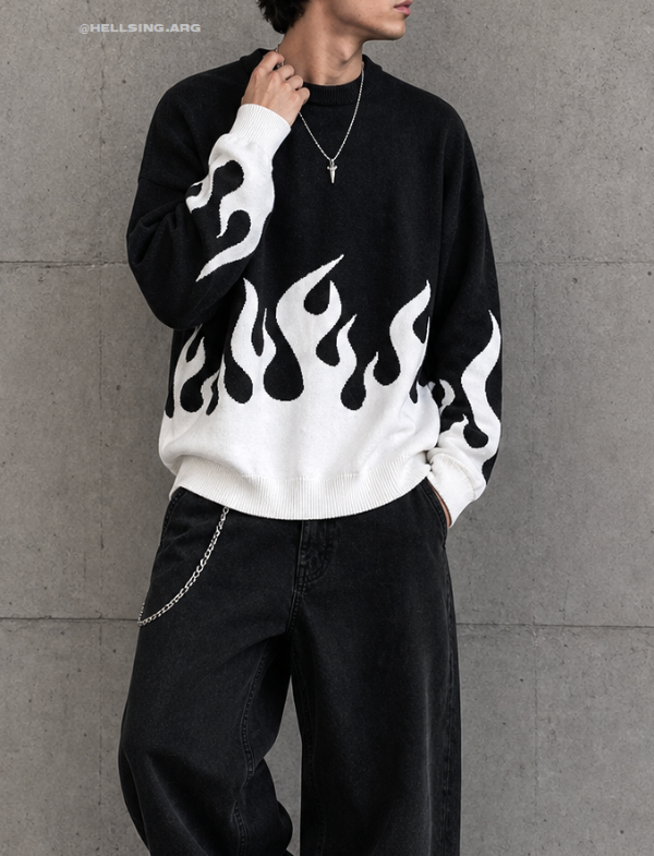 Producto - Sweater "Flama N/B "