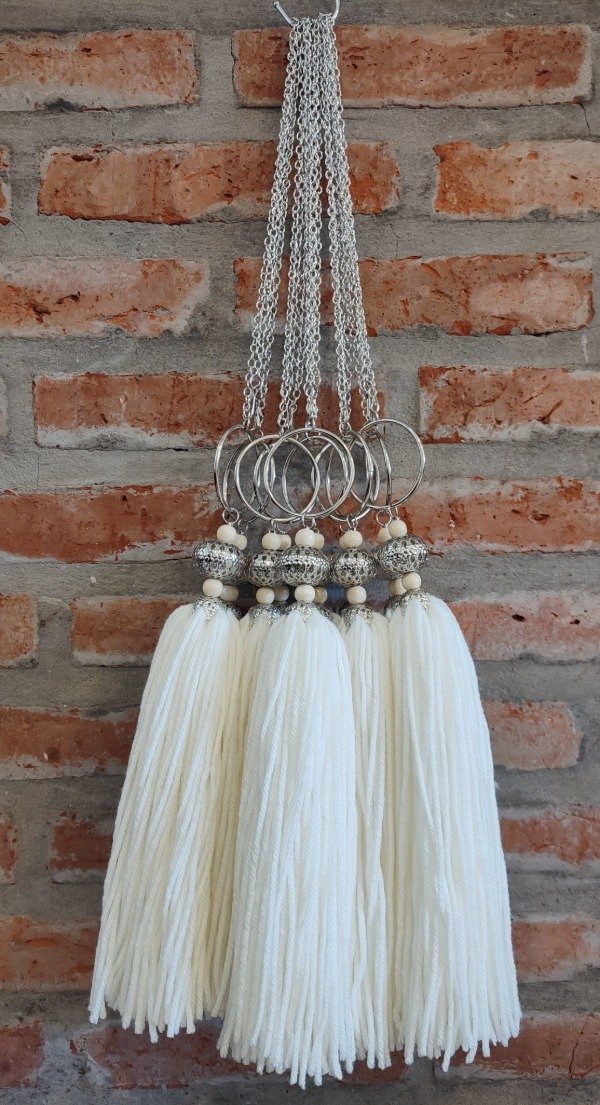 Producto - Borla ámbar niquel
