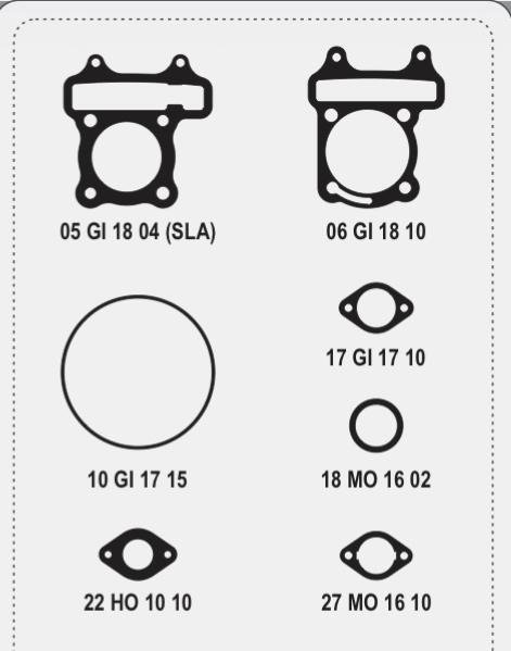 Producto - JUNTAS DE CABEZAL (CON ORING) GILERA SUPER 125 (SIN RPM) - ALFA