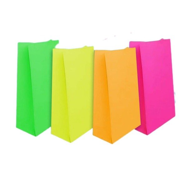 Producto - BOLSA DE PAPEL FLUO X10