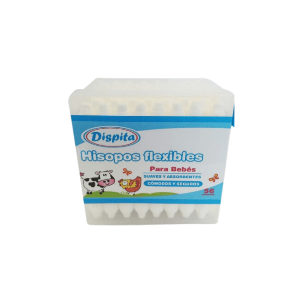Producto - Hisopos con tope de seguridad baby dispita x56
