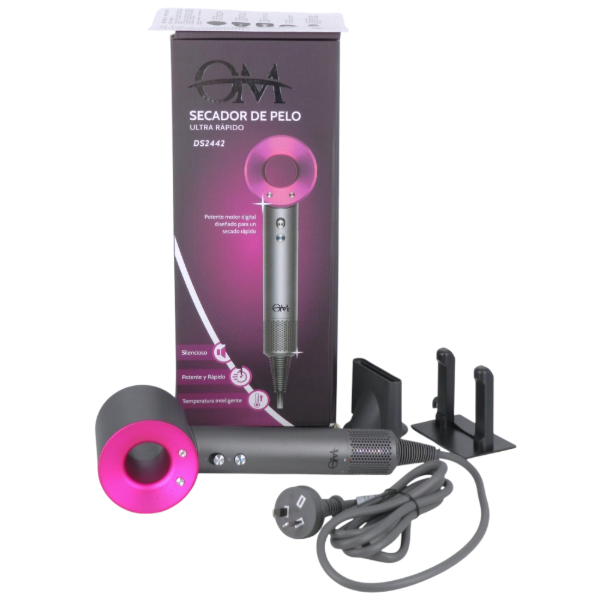 Producto - Secador De Pelo Profesional Alta Potencia 2400W 3 Modos Enchufe DS2442