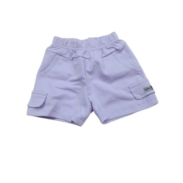 Producto - Short beba cargo lila T3