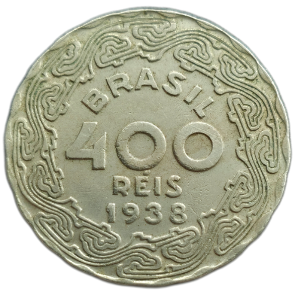 Producto - Brasil 400 Réis 1938 Getulio Vargas Km#547 XF