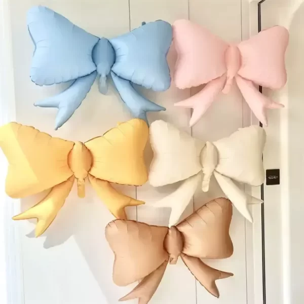 Producto - GLOBO MOÑO Coquette Amarillo pastel