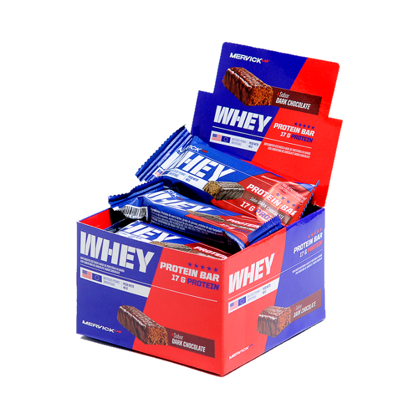 Producto - Protein Bar x 12u Mervick - Dark Chocolate