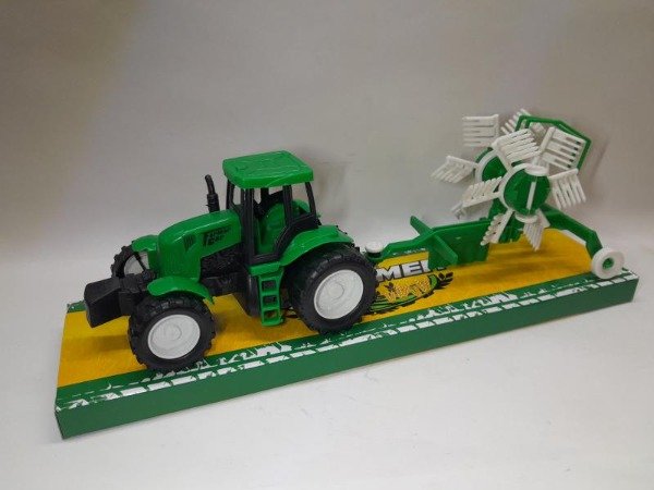 Producto - TRACTOR C/RASTRILLO DOBLE 30CM