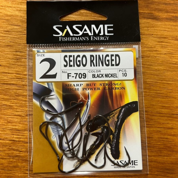 Producto - Anzuelo Sasame Seigo Ringed F-709 Black Nickel N2 x10U