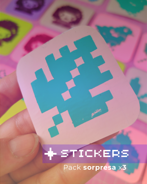 Producto - STICKERS x 3 - TINTA COLOR