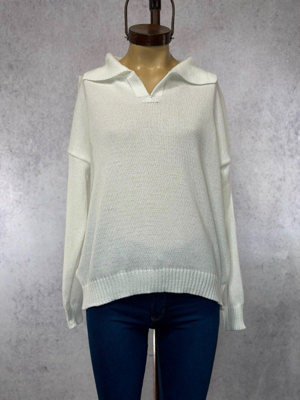 Producto - SWEATER CHOMBA BLANCO HILO