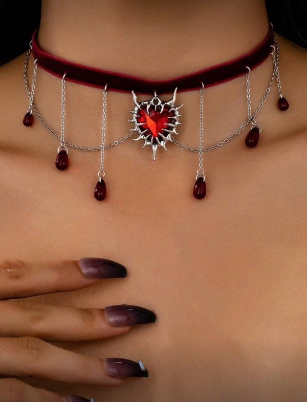 Producto - Collar heart red 3
