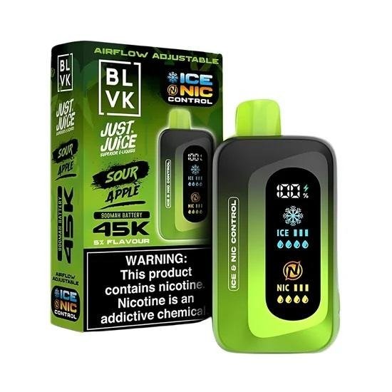 Producto - (POD DESCARTABLE) BLVK JUST JUICE 45K - GREEN APPLE