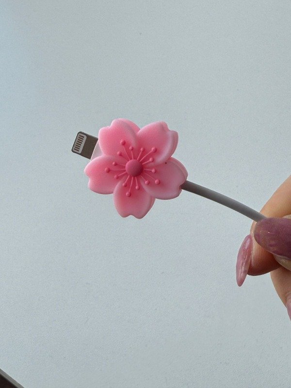 Producto - Come cable flor rosa