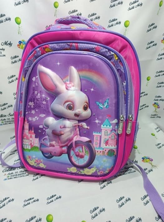 Producto - MOCHILA ESCOLAR CON LUZ CONEJITO