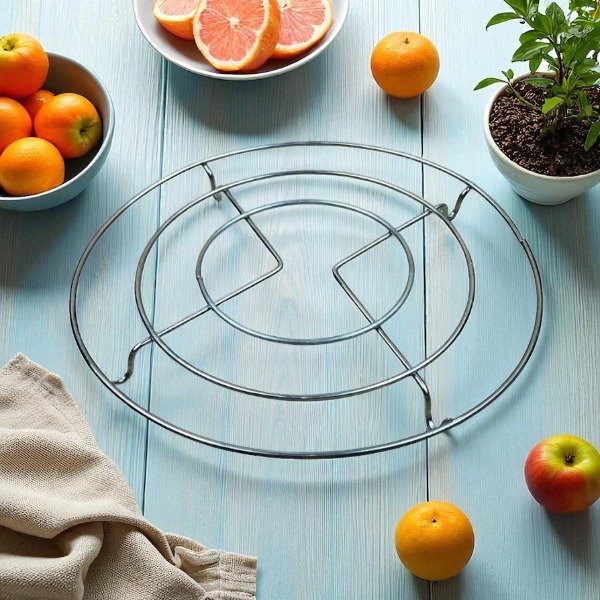 Producto - BASE APOYA PAVA/CACEROLA DE ACERO INOXIDABLE 20 CM