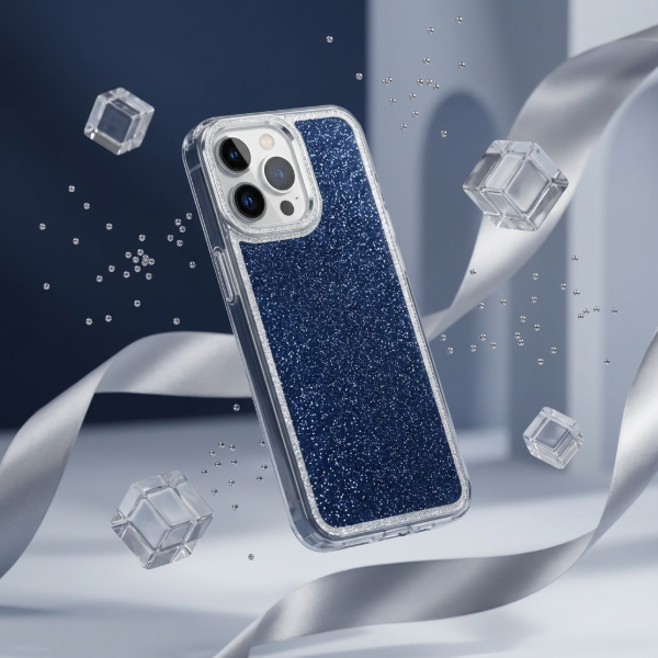 Producto - Transparente con brillo azul desmontable