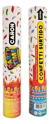 Producto - CAÑON CARIOCA PARTY TIME CONFETTI SURTIDO 30CM