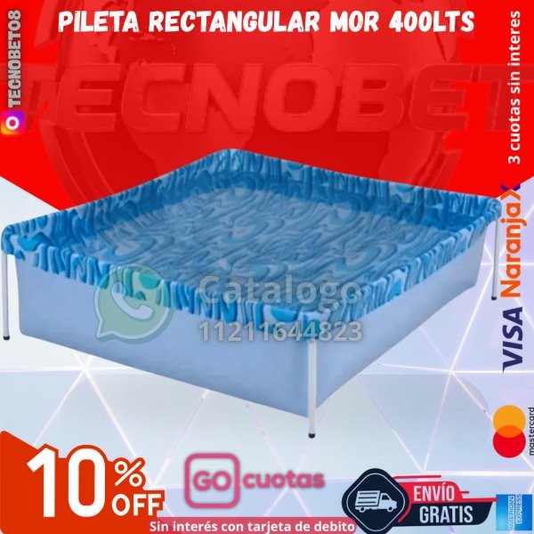 Producto - PILETA RECTANGULAR MOR 400LTS