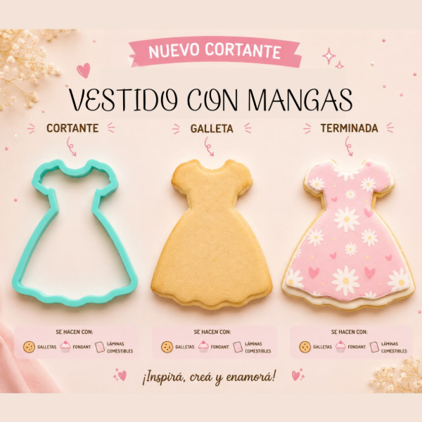 Producto - CORTANTE MARCADOR VESTIDO CON MANGAS