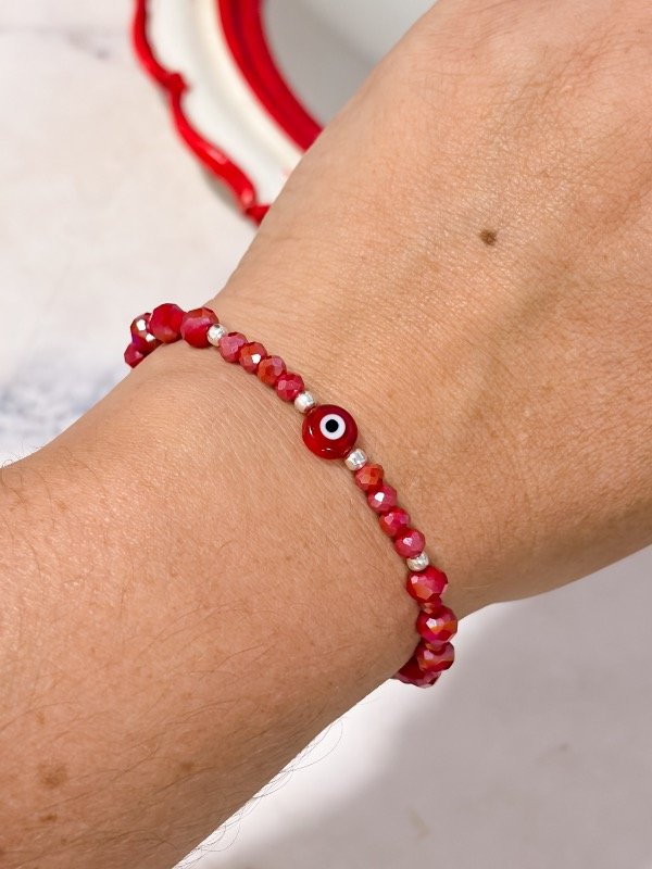 Producto - Pulseras Roja Tornasolada 18cm - 0