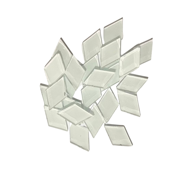 Producto - Rombos de vidrio- Blanco