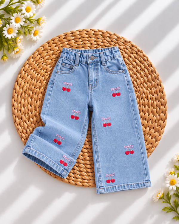 Producto - WIDE LEG CEREZAS CELESTE