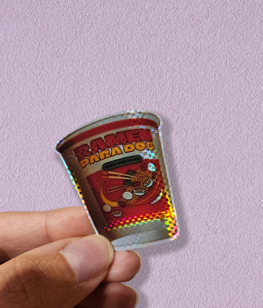 Producto - STICKER HOLOGRÁFICO - RAMEN PARA DOS - RAMEN