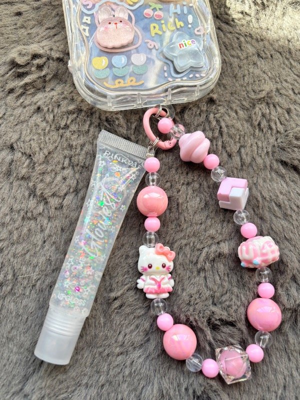 Producto - Llavero + strap + gloss kitty