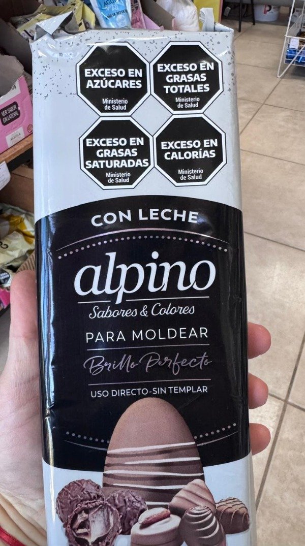 Producto - Chocolate Alpino C/LECHE lodiser tableta x 500 gr