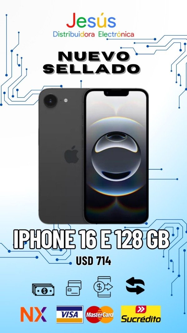 Producto - iPhone 16 E 128 GB Nuevo sellado